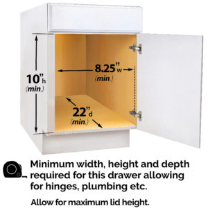 430021 Pull-Out Lid Tray Cabinet Organizer - Lynk Inc