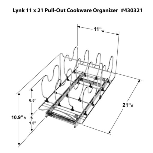 430321 Pull-Out Cookware Cabinet Organizer - Image 5