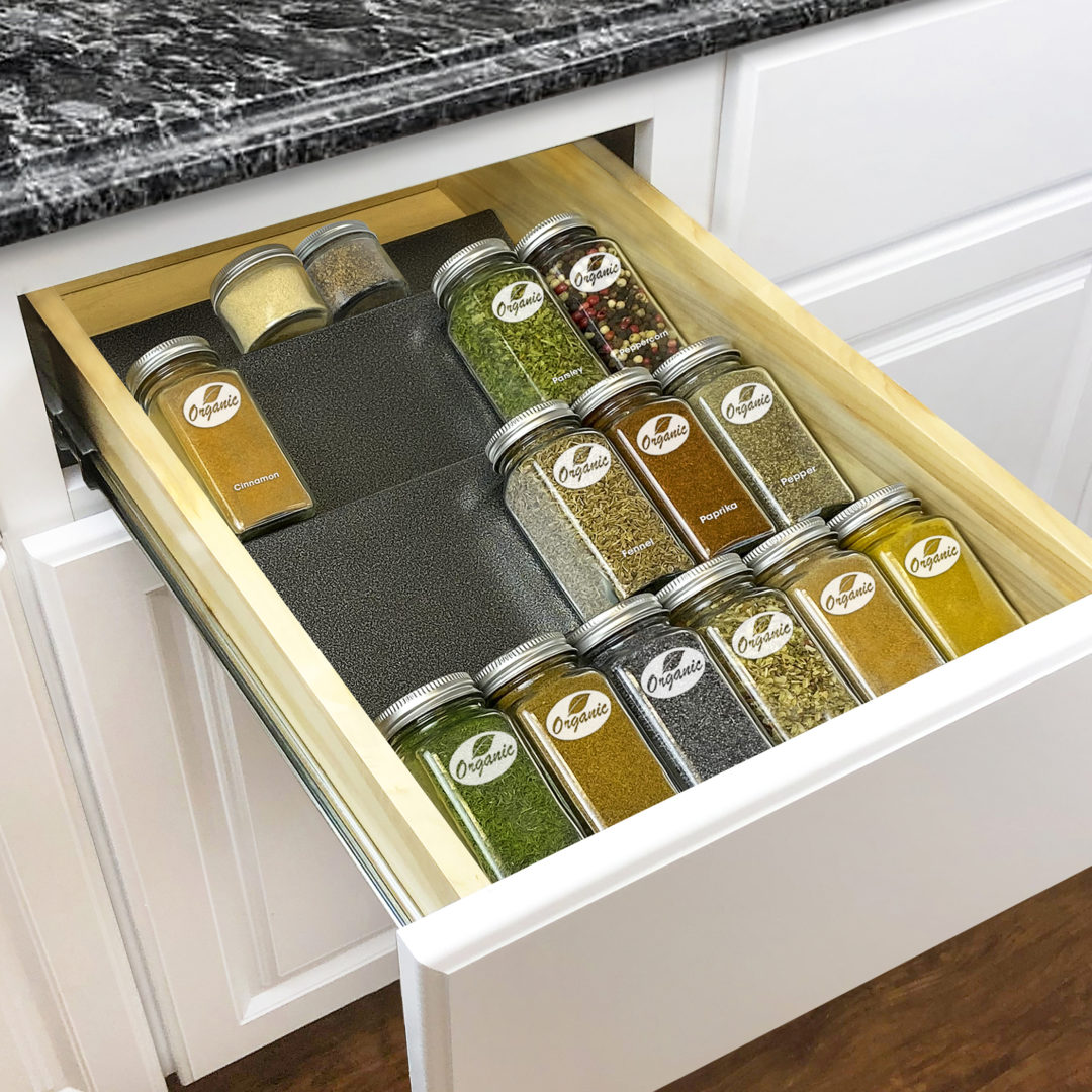 430411 Spice Rack Tray Insert Drawer Organizer Medium - Lynk Inc