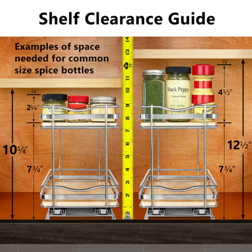 432622 Lynk Professional Elite Slide Out Spice Organizer Two Tier - Image 5